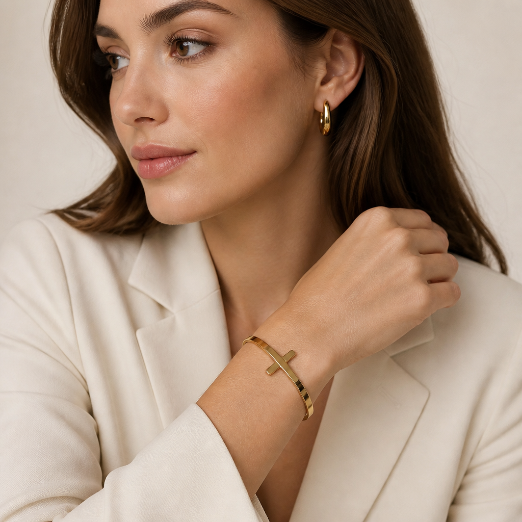 Faith Cross Bangle