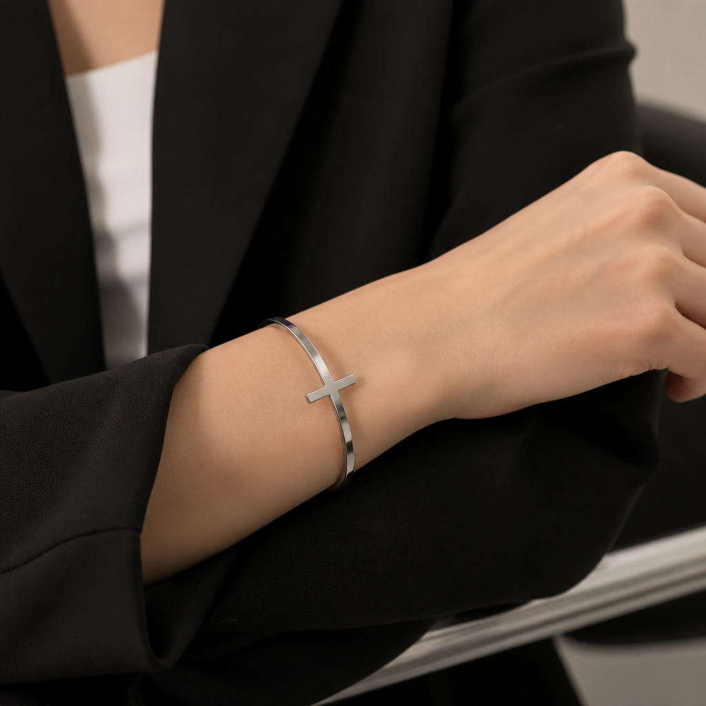 Faith Cross Bangle