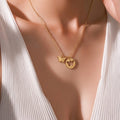 18K Gold PVD Butterfly Cutout Necklace