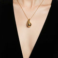 Tear Drop Charm Necklace