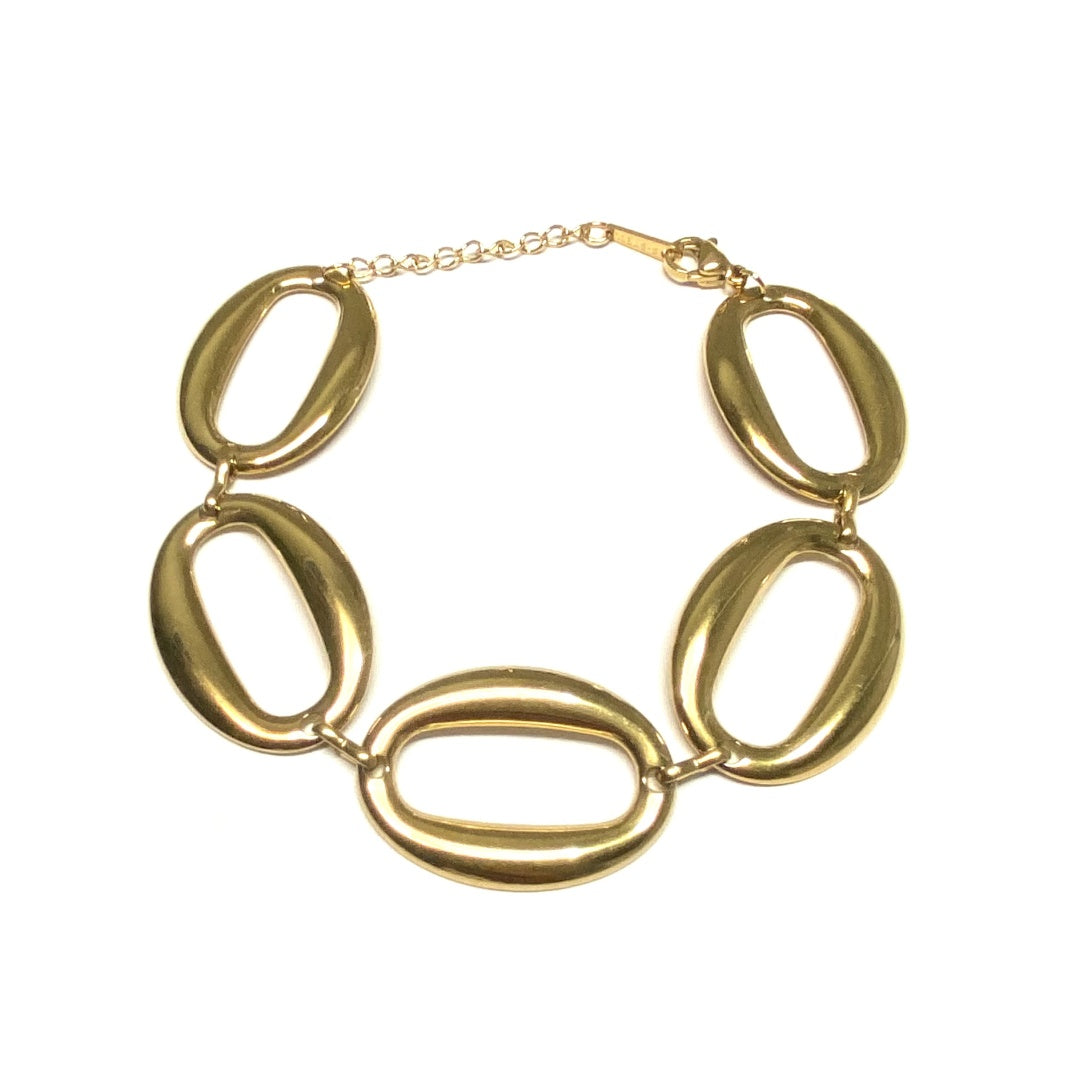18K Gold PVD Oval Link Bracelet