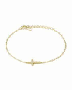 X Bracelet, Gold
