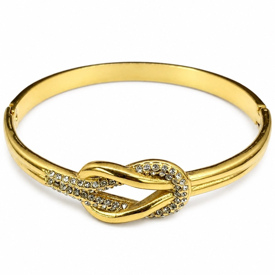 18K Gold PVD Love Knot Bangle