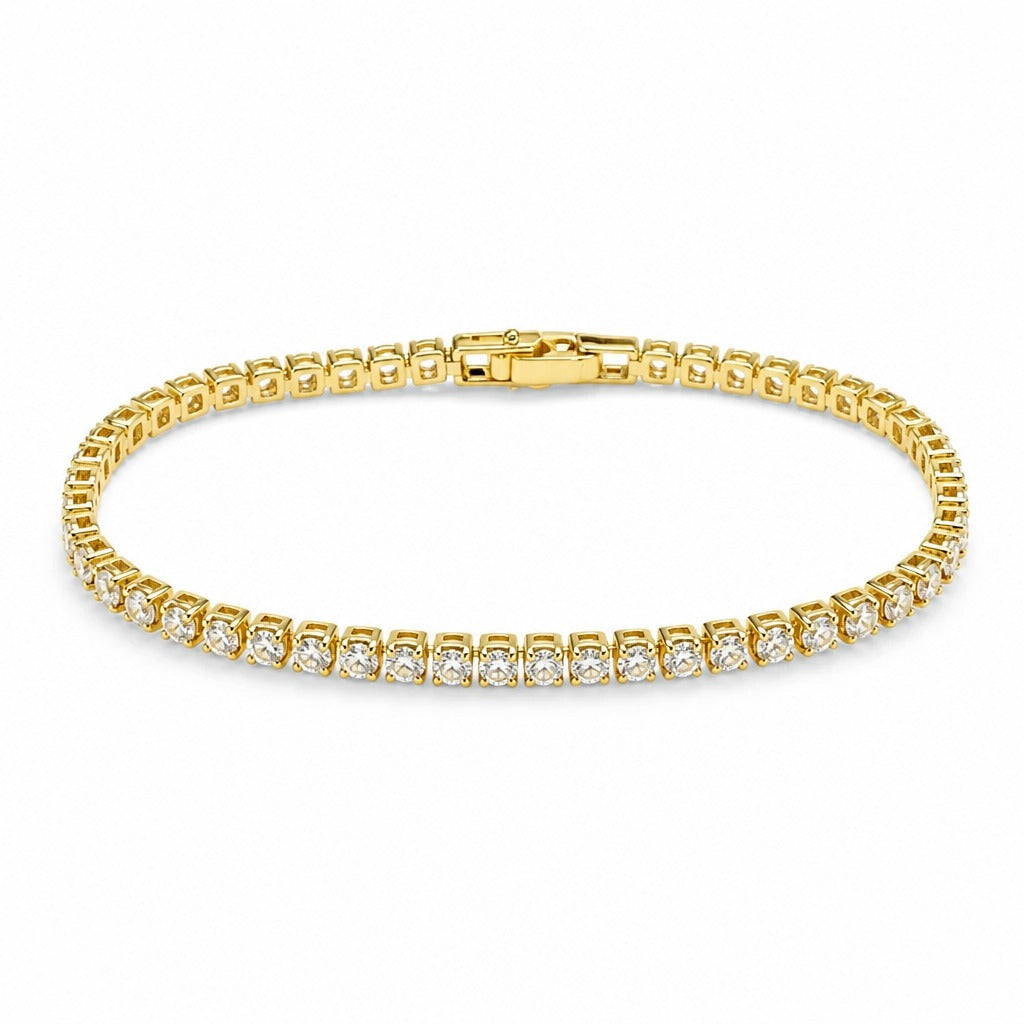18K Gold PVD Classic Tennis Bracelet