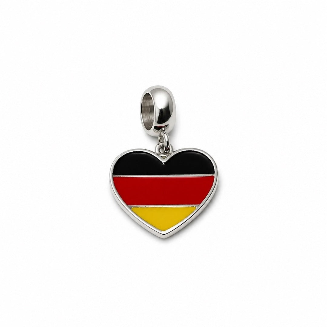 Germany Flag Heart Charm