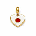 Japan Flag Heart Charm