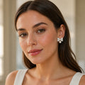 Bow Pearl Stud Earrings
