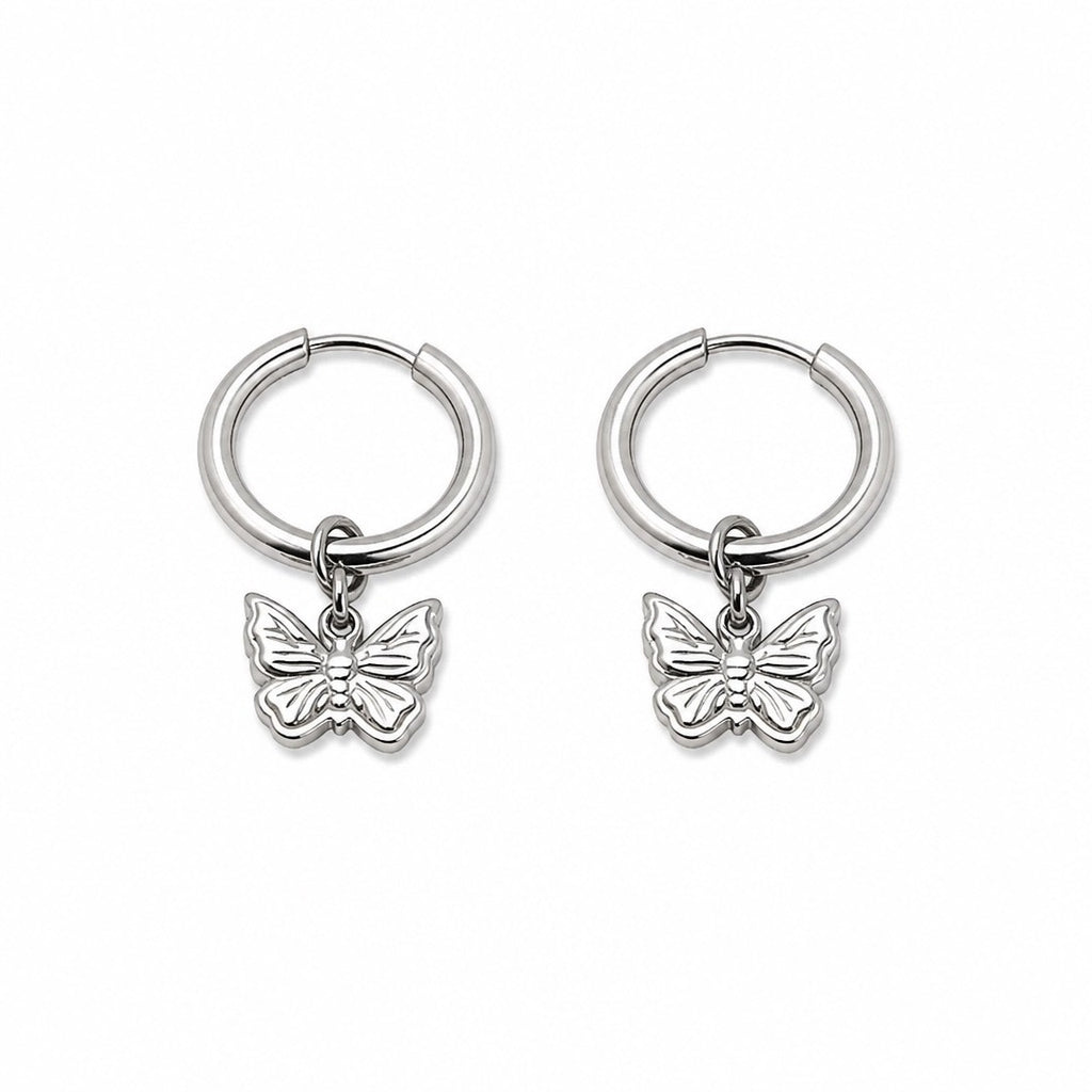 Butterfly Huggie Earrings