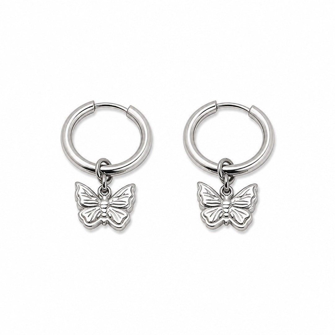Butterfly Huggie Earrings