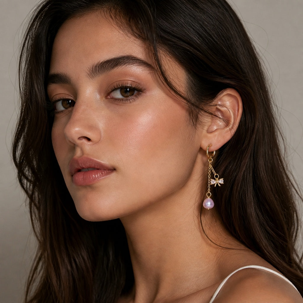 Freshwater Pearl Earrings No.12