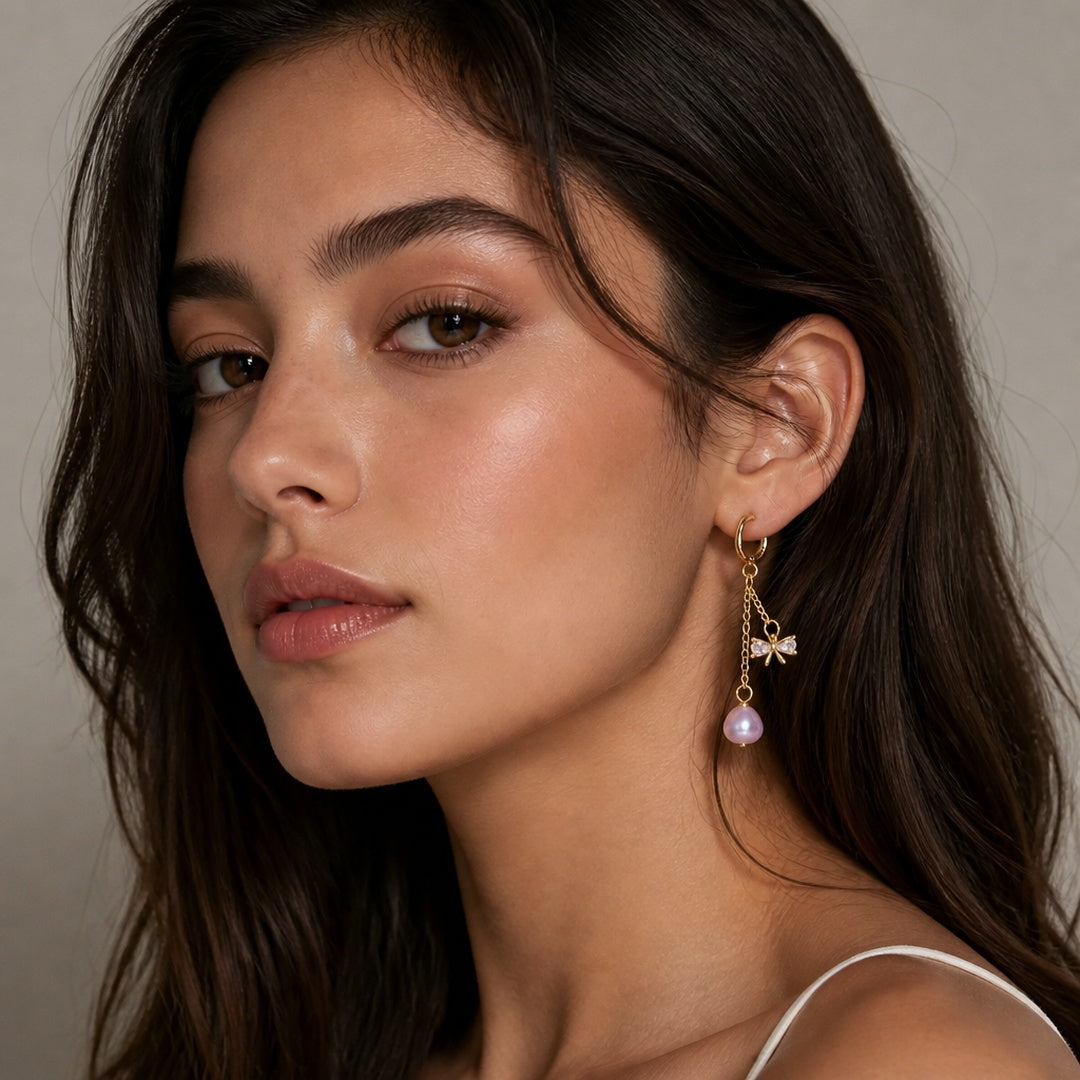 Freshwater Pearl Earrings No.12