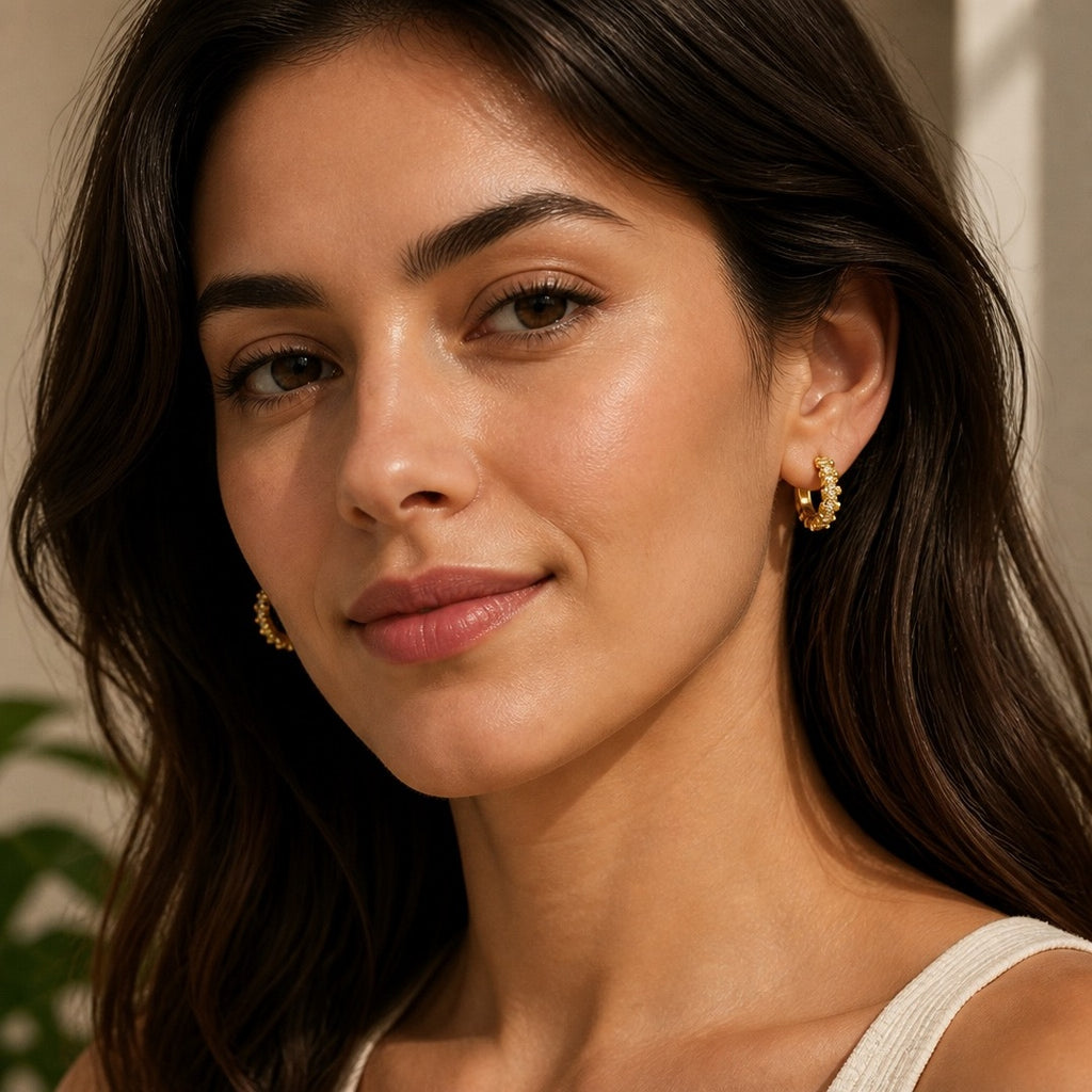 Earrings Le Chic, Gold Brilliant
