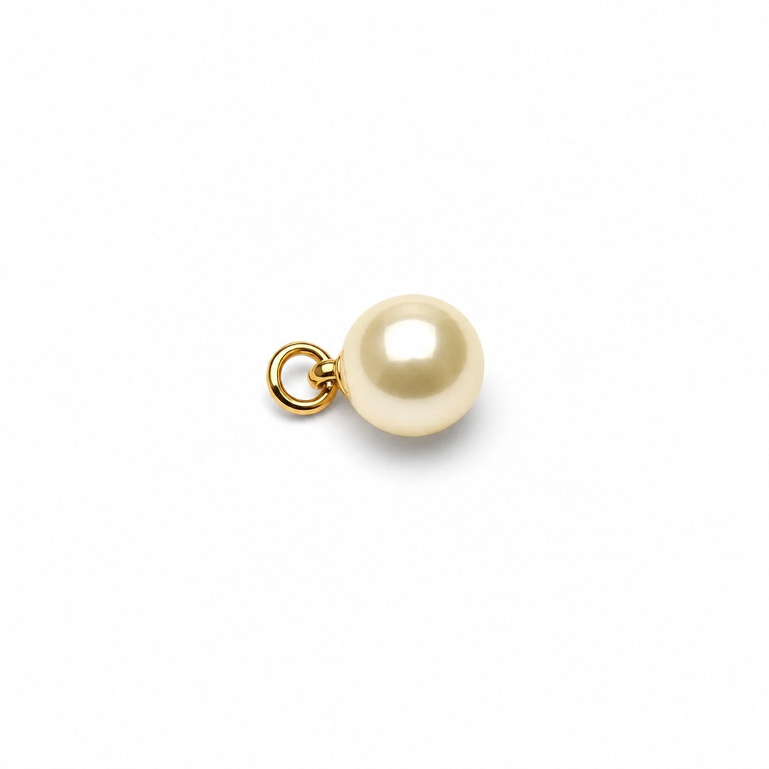 Paperclip Chain Pearl Drop Necklace with pearl charm