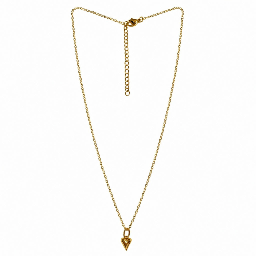 Pointed Heart Pendant Necklace