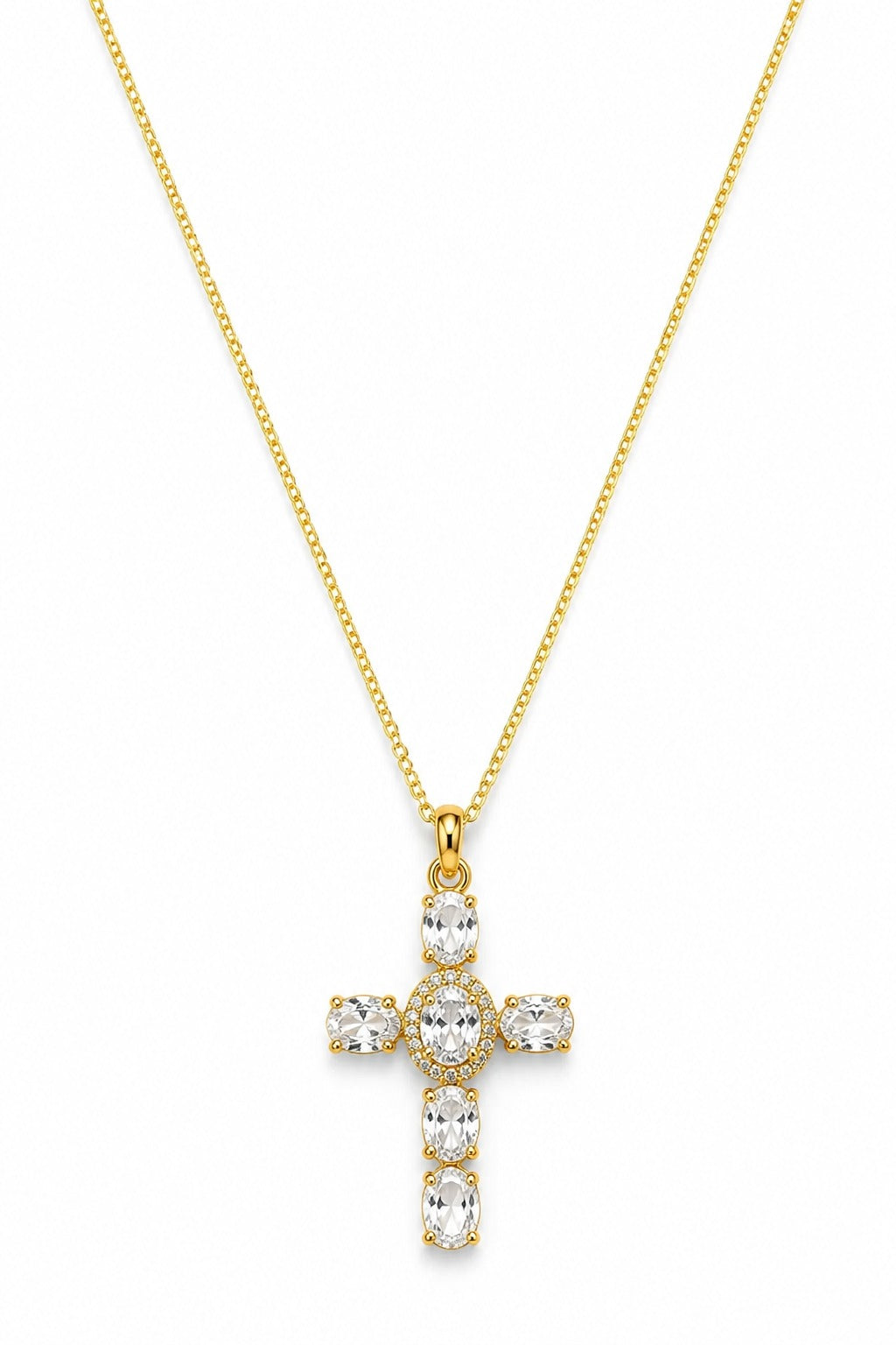 18K Gold PVD Eternal Cross Necklace