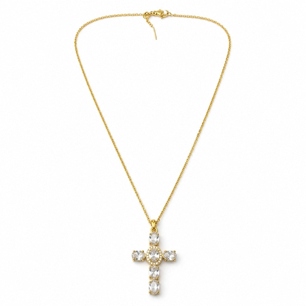 18K Gold PVD Eternal Cross Necklace