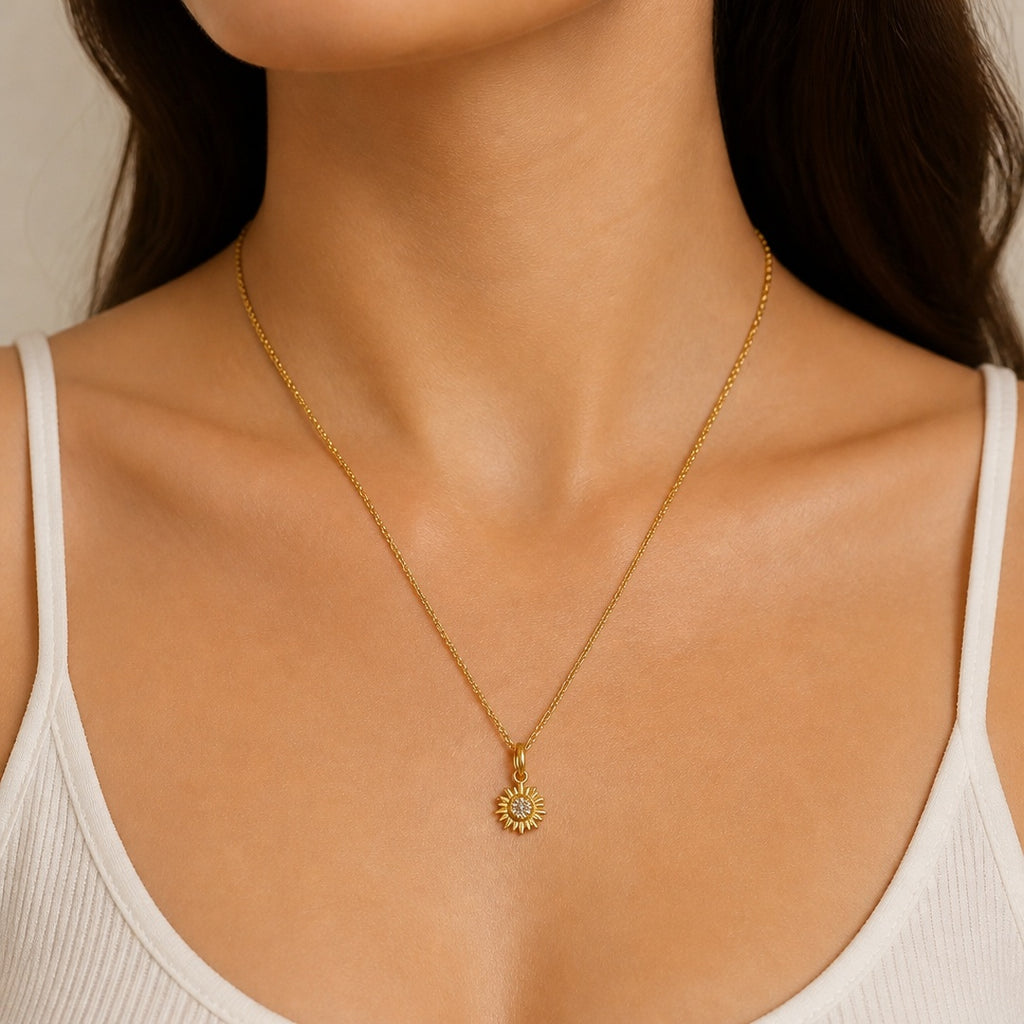 Sun Pendant Necklace