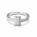 Double T Signature Ring